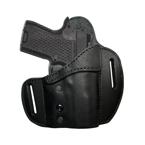 Urban Carry LockLeather OWB Holster for Wilson Combat EDC (X9s) Model - Secure & Comfort Hybrid Leather/Polymer Design for 3-inch Barrel