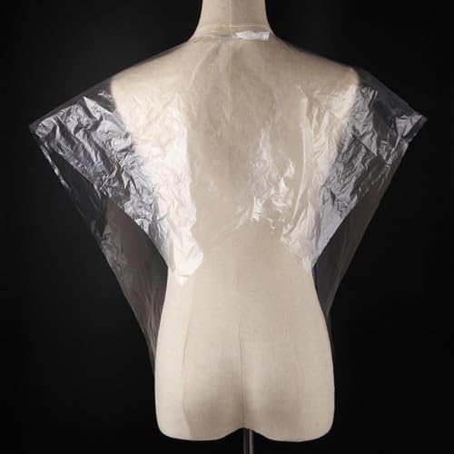 50 capas desechables para corte de cabello 64x84 cm impermeables para salones y uso doméstico miniatura 4