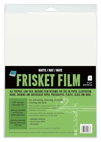 Grafix Frisket Film Matte 9x12 Pack of 12