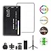 Andoer W140 RGB LED Video Light Kit Pocket Video Conference Lighting CRI95+ 2500K-9000K Dimmable 20 Lighting Effects with Desktop Tripod Ballhead Phone Holder Computer Clip Cold Shoe Adapter