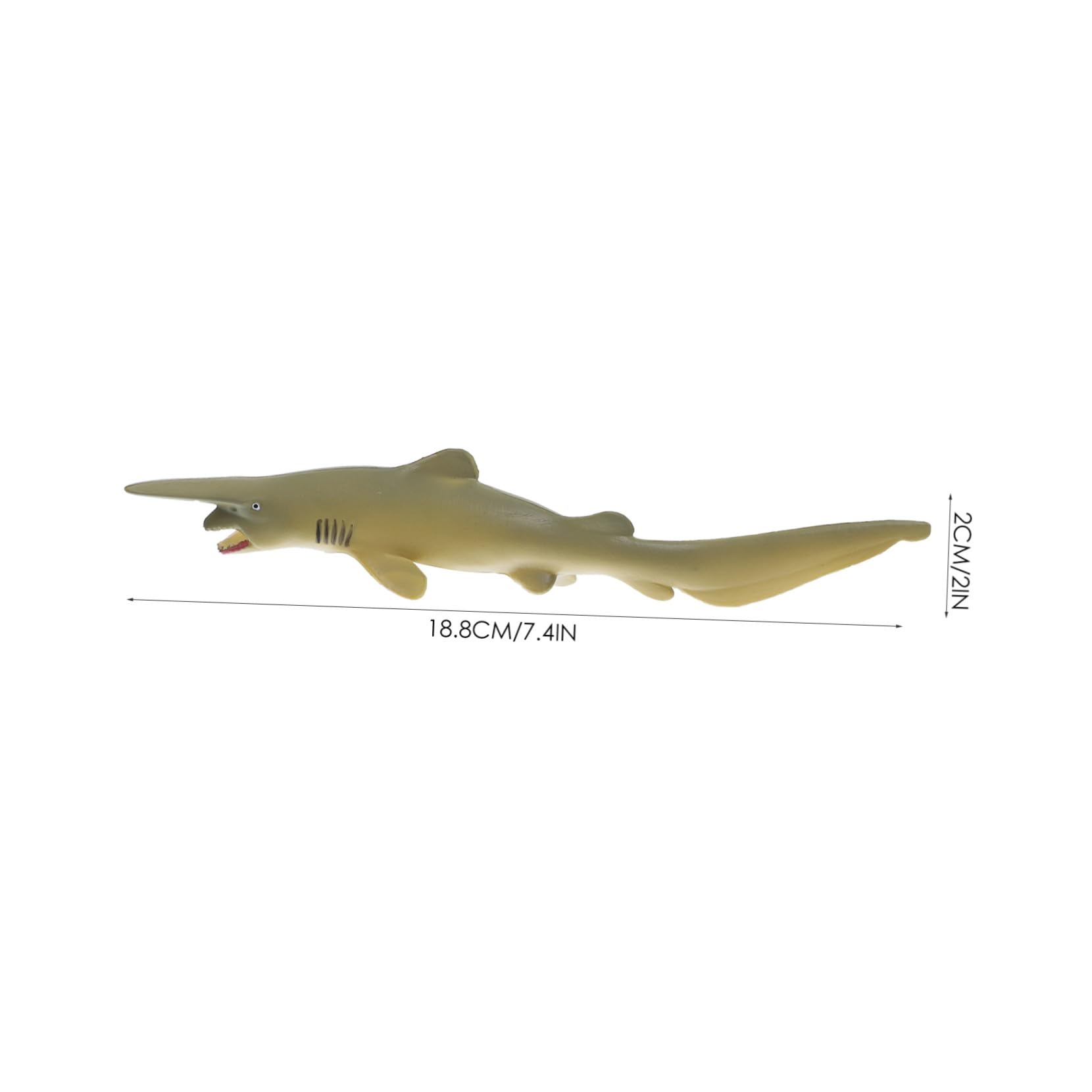 BESPORTBLE Goblin Shark Model Ocean Animal Toy Simulation Solid Plastic Educational Figurine for Boys and Girls Aquarium Landscaping Decor - Image 2