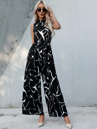 Image of Tandul Jumpsuit - Multicolor Jumpsuit, Sleeveless Casual Jumpsuit For Women (6429)
