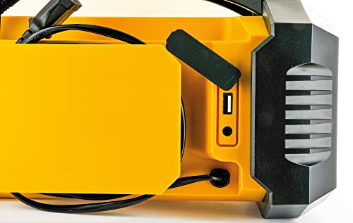 SCHWAIGER -DABWORK2- DAB+ Baustellenradio mit DAB+, UKW, Bluetooth, AUX, USB-Ladeport, leistungsstarker Li-Ion Akku, mit… - Image 6