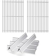 GasSaf 15.3inch Flavorizer Bar Replacement for Weber 7635, Spirit 200 Series, Spirit E-210, S-210, E-220, S-220 with Front Controls Panel, 3-Pack Stainless Steel Flavor Bar(15.3x3.5x2.5