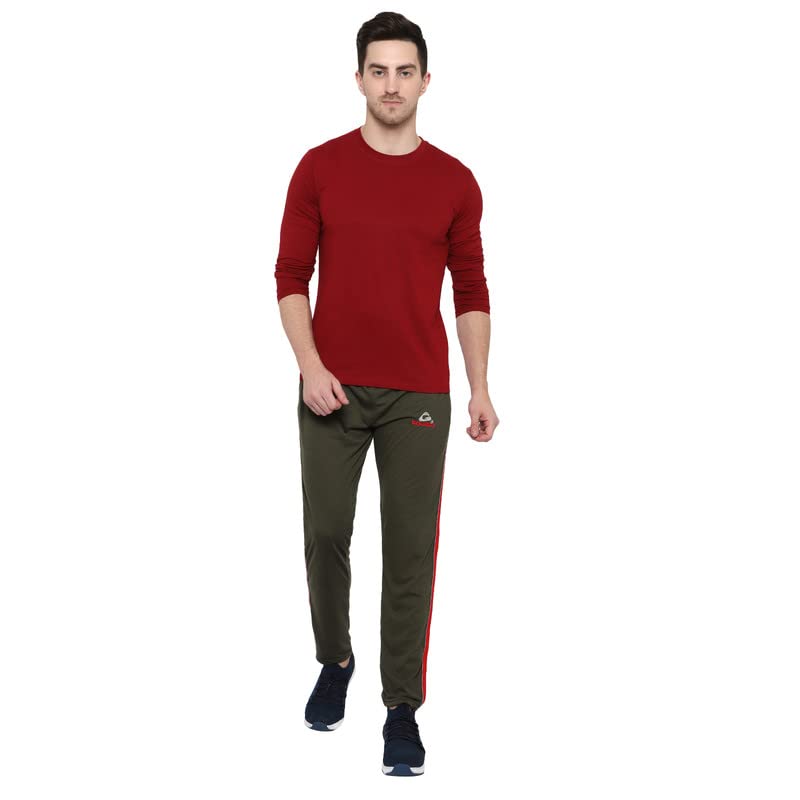 Image of GOLAZO Regular Fit Multicolor Cotton Track Pants for Men with Comfort and Style in Your Athelisure Wear