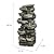 Naturefalls 30.7inches Outdoor Water Fountain - 6-Tiers Rock Waterfall Fountain with Led Lights for Home Garden Decor