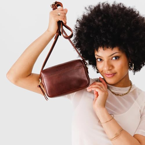 Image of Portland Leather Goods Small Camera Bag Purse for Women - Handmade from the Finest Full-Grain Hides
