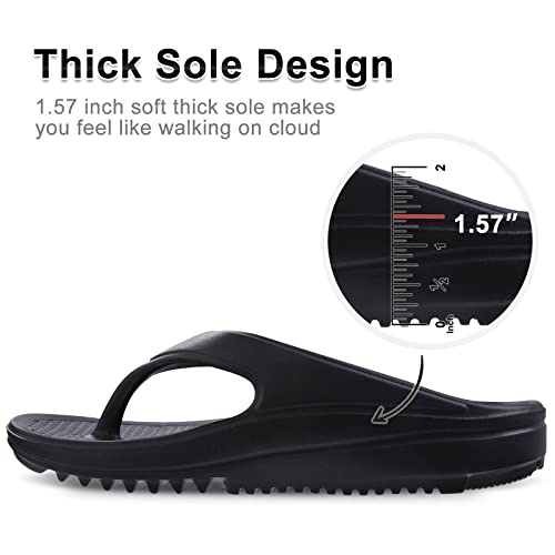 Shevalues Orthotic Flip Flops For Women Pillow Soft Recovery Thong Sandals Summer Beach Shoes With Arch Support thumb #3