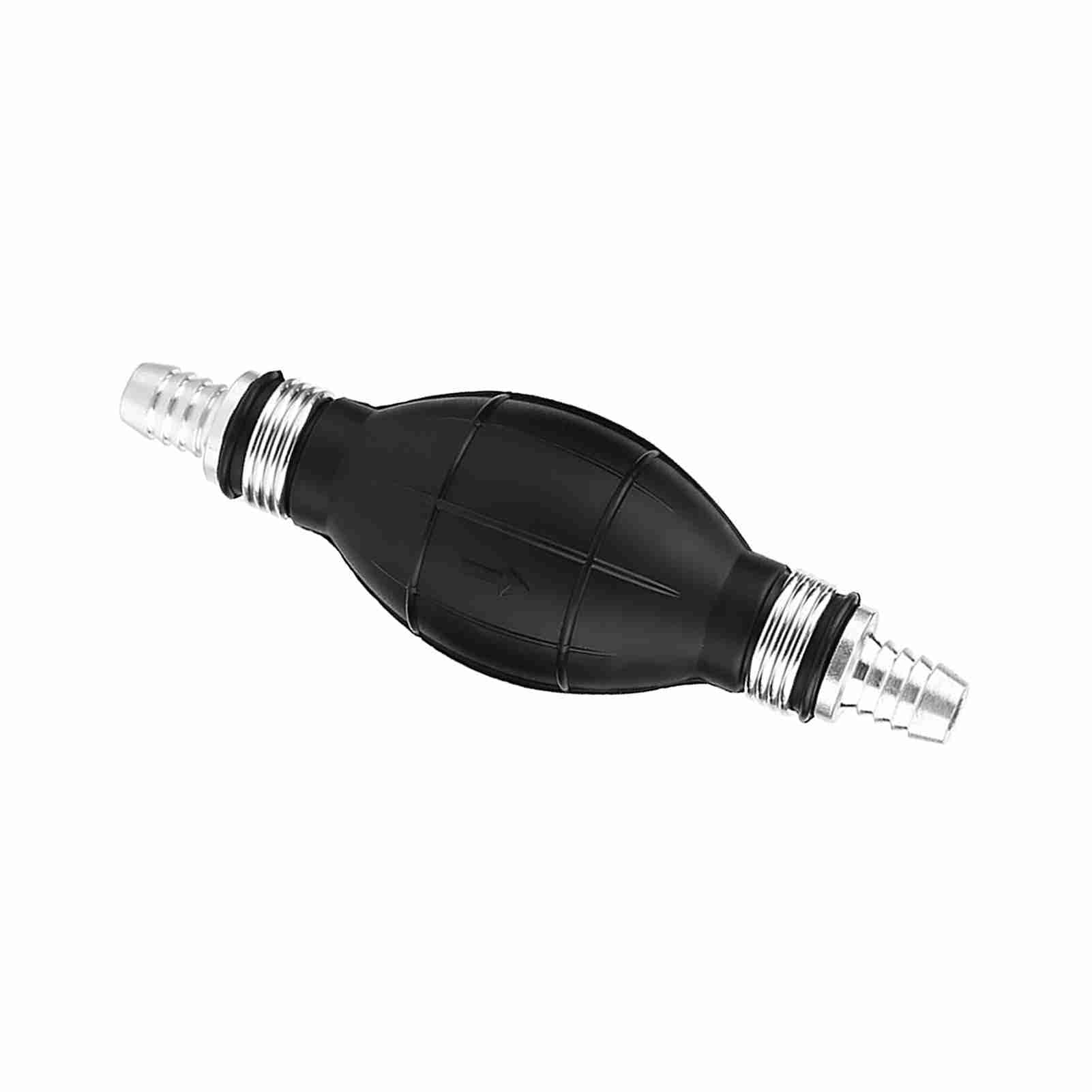 Yctze Bombilla de Cebado Manual para Bomba de, Aluminio de Caucho Universal para Motores Fueraborda Marinos de Barcos de Automóviles con Conector de Manguera de 1/4 3/8 1/2 Pulgadas (12mm)