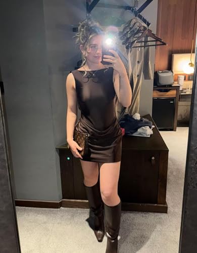 Satin Short Homecoming Dresses for Teens Pleated Open Back Bodycon Mini Formal Cocktail Party Gowns with Pearl LB1193