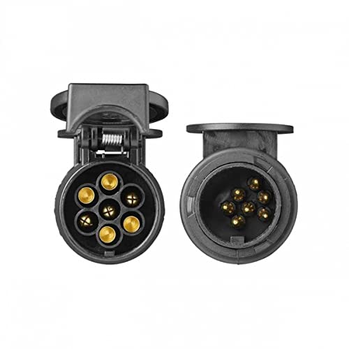 Hillfield Adapter 12 V von 13 auf 7 polig Erstausrüsterqualität Nach ISO 1724 und 11446