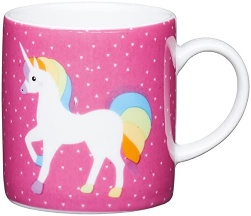 Kitchen Craft Coffee Mug 80 ml Porcelain Unicorn, Multi-Colour, 8 x 6 cm