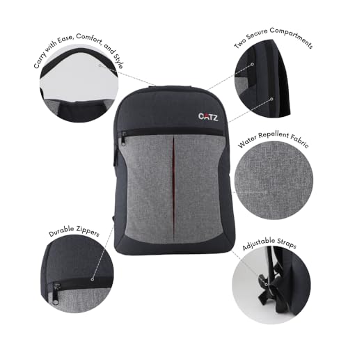 Image of CATZ 17 Litres inchMedley inch Trendy Two-Toned Backpack (Fits 15.6 inch Laptops, Multicolor)