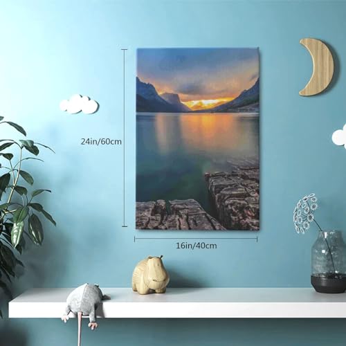 Toile murale moderne évasion nature grand format 40x61 cm salon