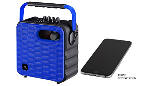 Audster AUD-T500 Portable Karaoke Machine Bluetooth Speaker with Wireless Microphone, Rechargeable PA System with FM Radio, Audio Recording, Remote Control, Supports TF Card/USB, Perfect for Party