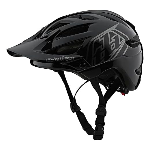 Troy Lee Designs A1 Drone Half Shell Mountain Bike Helmet -Ventilated Lightweight EPS Enduro Gravel MTB Bicycle Cycling - Youth Boys Girls Kids (Black/Silver, Youth One Size)