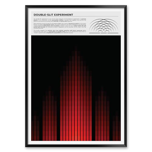 Double Slit Experiment Print, Quantum Physics Poster, Science Wall Art for Academic Labs, High School Classrooms or Research Spaces