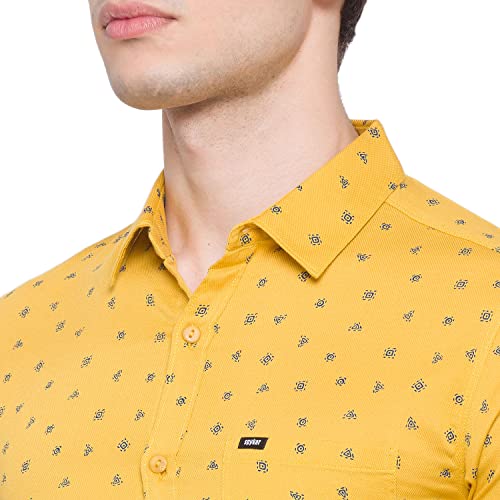Image of Spykar Men's Printed Slim Fit Shirt