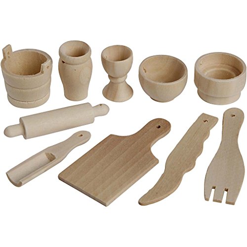 Kitchen Tools, L: 40-60 mm, birch, 50asstd, Wood