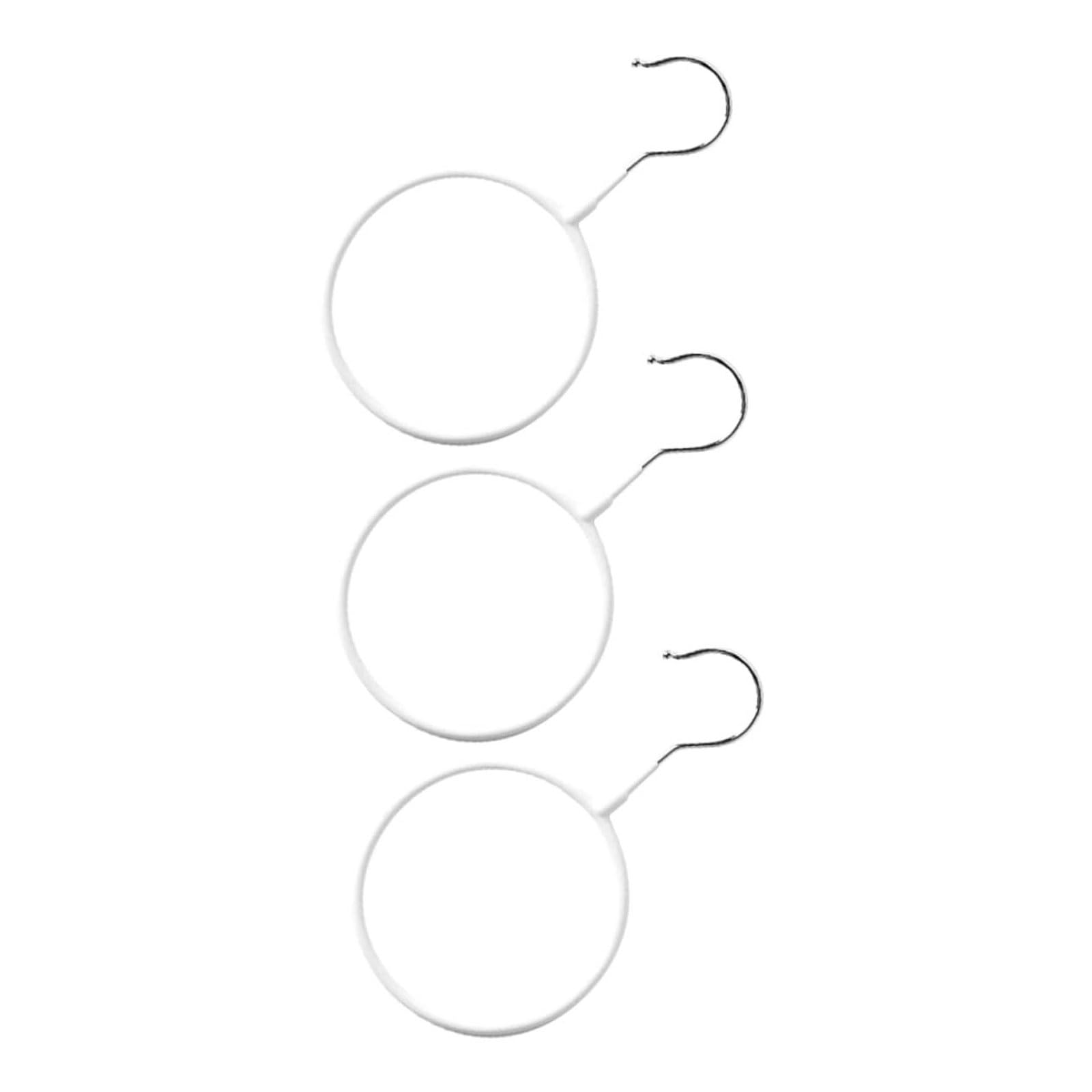 Iron Circular Hanger Anti Slip Hanging Ring Scarf Shawl Coat hanger