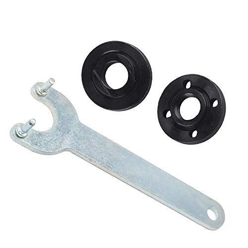 Gpking 5/8-11 Angle Grinder Flange Wrench Spanner Metal Outer Inner Lock Nut Kit