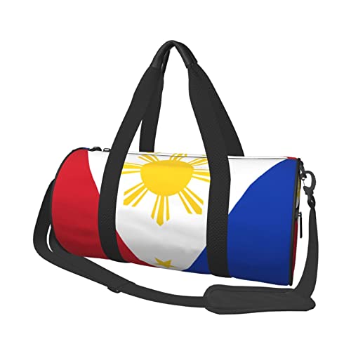 Sports Duffel Bag Philippine-Flag-Proud Foldable Travel Tote Bag Weekender Sleepover Carry On Bag