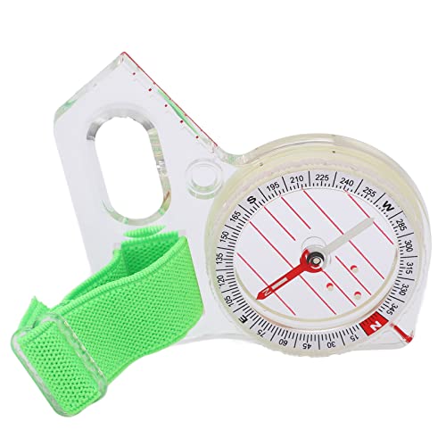 Thumb Orienteering Compass Shockproof Outdoor Navigation Tool Fast Neddle Setting Compass Nighttime Navigation Gear for Outdoor Map Reading Hiking