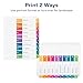 Avery Dividers for 3 Ring Binders, 10 Tabs per Set, Customizable Table of Contents, Multicolor Tabs, Great for Organizing Reports, Projects, and More (11135)