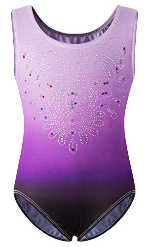 Gymnastics Leotards for Girls Dance Ballet One Piece Shiny Diamond(KD4090-XL-09)