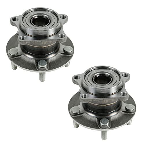 Image of TRQ Rear Left and Right Wheel Bearing and Hub Assembly Set 2 Piece Compatible with 2007-2012 Mazda CX-7 All Wheel Drive