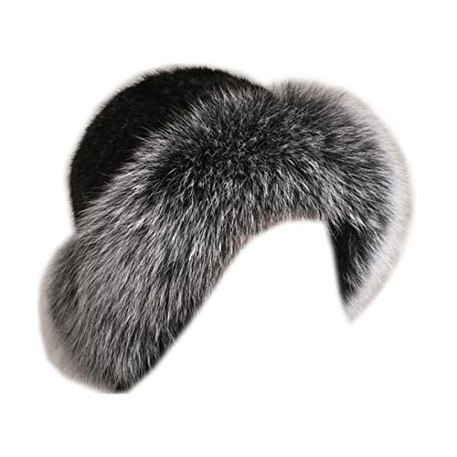 MH Bailment Womens Winter Hat Knitted Mink Real...