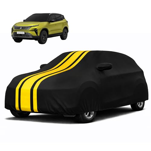 Image of Autofy Car Cover Waterproof CARIZMA for Tata Harrier [Year 2019 Onwards] - Harrier Car Cover Dust & UV Protection Harrier Car Body Cover with Mirror Pocket Soft Cotton Lining