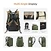 K&F CONCEPT Camera Backpack,Hardshell Photography DSLR Camera Bag with 15-15.6 Inch Laptop Compartment Hard Shell Camera Case Compatible with Canon/Nikon/Sony/DJI Mavic Drone