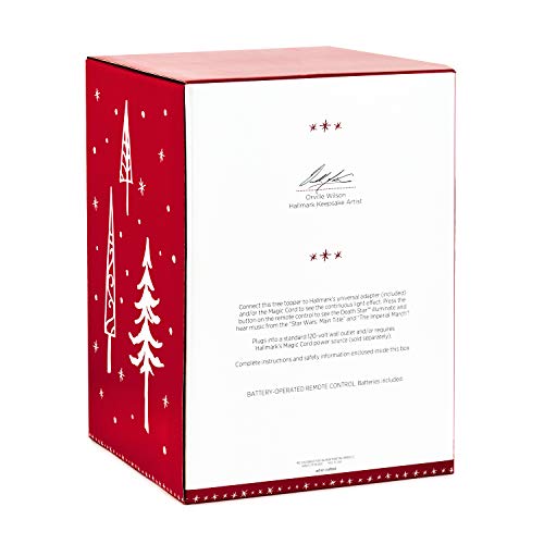 Hallmark Keepsake Christmas Ornament 2019 Year Dated Wars Death Star Tree Topper, 6.3", #TOP3