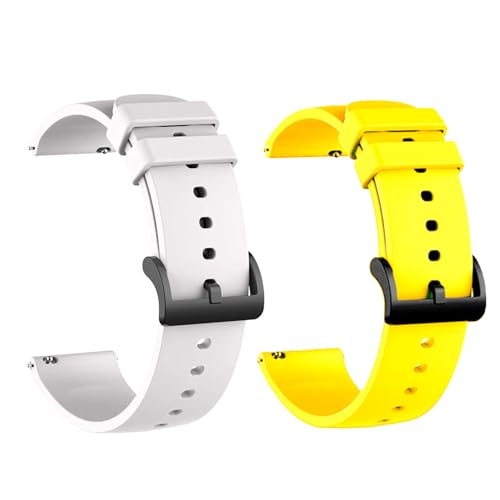 Image of IIK COLLECTION 22mm Silicone Strap for Smart Watches | Combo Pack Compatible With Noise, Fireboltt, Boat Xtend, Pebble, Boat Flash, Noise Color Fit, Ultra Smart Watch & All Watches