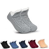 [Ｌｅｉｘｅｕｄ] スリッパソック フロアソックス 女性男性 冬の靴下ニットフット カバー 靴下 暖かい ルームソックス 厚い 保温 断熱 室内履き あったか靴下 防寒 滑り止め スリッパソックス 秋 冬 くつした 靴下 ぽかぽか ギフト（グレー 24cm 35～39ヤード対応）