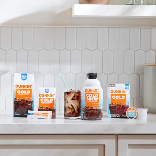 Dunkin’ Cold Iced Coffee, Powdered Instant Coffee Packs, 6 Count (Pack of 12) - image 6