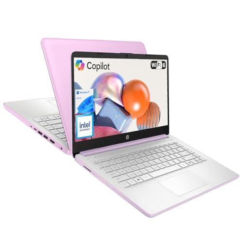 Image of HP Ultrabook 14 Laptop Computer Business Study & Home 2026, MS Office for The Web + Windows 11 Home, Quad-Core Intel CPU, 128GB SSD, WiFi 6, Purple