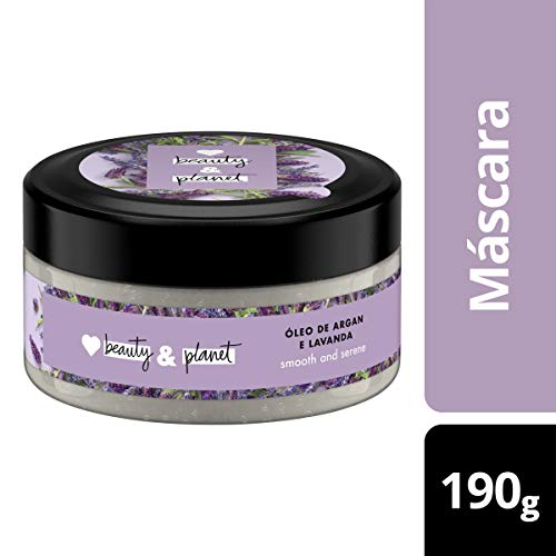 Máscara de Tratamento Love Beauty And Planet Smooth and Serene Óleo de Argan e Lavanda 190g