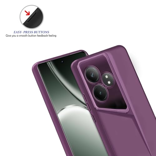 Image of Amazon Brand - Solimo Ultra-Thin Blade Runner Series Matte Finished Camera Protection Soft Back Cover for Realme GT 6 | Realme GT 6T 5G - Purple