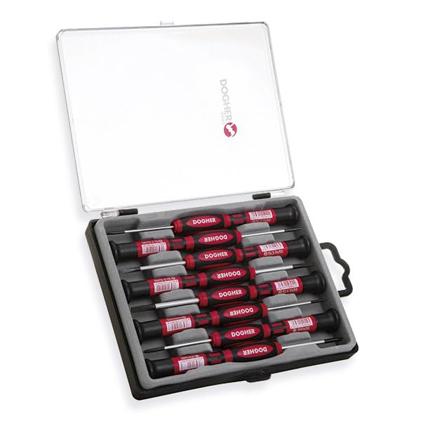 Dogher 380-003 tournevis de précision avec manche rotatif et acier CrMo