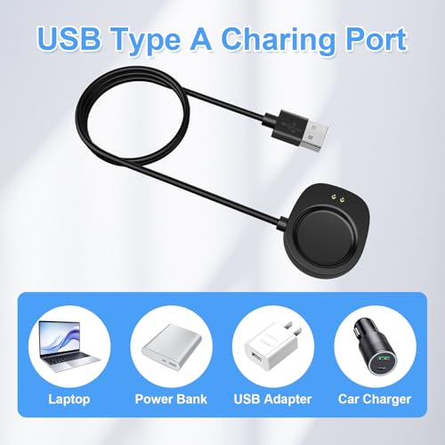 Cable de carga para Amazfit T-Rex 3 accesorio de repuesto compatible con Helio y Balance 5