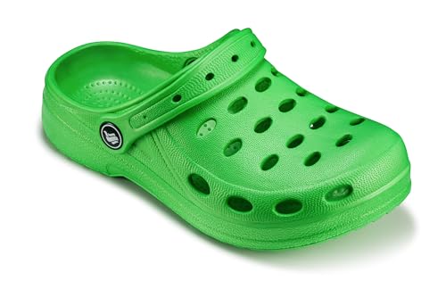 ESTRO Gartenschuhe Kinder Clogs Jungen - Gummischuhe Clogs Kinder Gartenclogs Mädchen A03 (Grün, 32 EU)