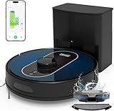 3 IN 1 Robot Vacuum Cleaner with Mop, 6000Pa Strong Suction with PreciSense LiDAR Navigation and All-in-One Station, Auto Emptying, APP/Voice Control, 5 Mapping, Smart Obstacle Avoidance for Clean
