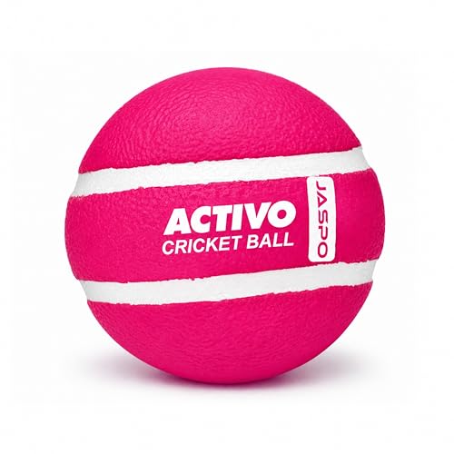 Image of jaspo Activo Air Core Indoor Cricket Ball |PU Material |Hollow Aircore Design |Soft Impact Play | 75g Lightweight |Safe for Indoor Cricket |Non-Toxic Build |Comfortable Grip |Durable & Kids-Friendly
