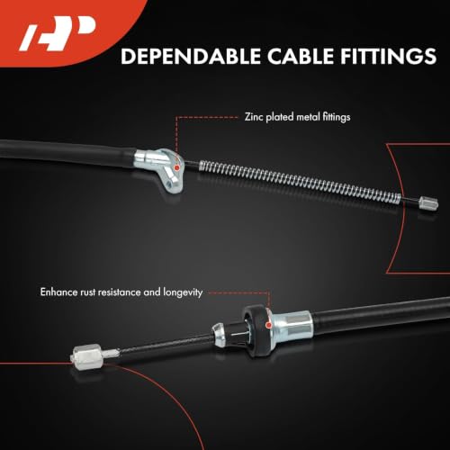 A-Premium Rear Parking Brake Cable Assembly Compatible with Nissan Models by A-premium - Used condition - Image 5