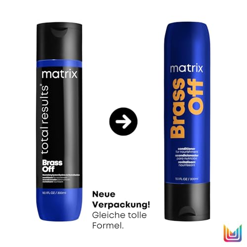 Matrix Conditioner für brünettes Haar, Pflege und Versiegelung des Neutralisationseffekts, Brass Off Conditioner, 1 x 300 ml – Ansicht 2