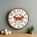 Personalized Crab Clock- Crab Wall Clock