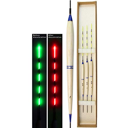 Lanbowo Lot de 3 flotteurs de pêche à LED intelligentes pour la nuit Cover