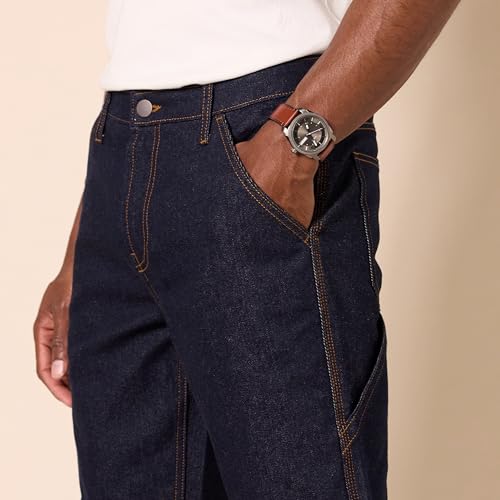 Amazon Essentials Men's Relaxed-Fit Workwear Carpenter Jean with Comfort Stretch, Rinse Wash, 29W x 34L - image 3